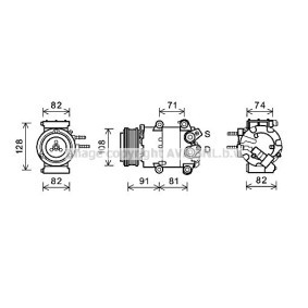Acquista Compressore aria condizionata da PRASCO FDAK498 a buon mercato per soli 536,61 €