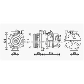 Acquista Compressore aria condizionata da PRASCO HYK463 a buon mercato per soli 716,90 €
