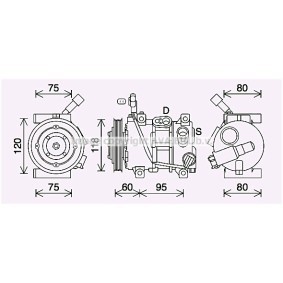 Acquista Compressore aria condizionata da PRASCO KAK291 a buon mercato per soli 630,21 €