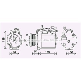 Acquista Compressore aria condizionata da PRASCO MTAK267 a buon mercato per soli 432,46 €