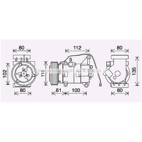 Acquista Compressore aria condizionata da PRASCO MZAK290 a buon mercato per soli 392,52 €
