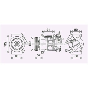 Acquista Compressore aria condizionata da PRASCO PEK407 a buon mercato per soli 684,96 €