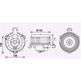 Achetez des Moteur électrique, pulseur d'air d'habitacle PRASCO TO8743 à prix pour 89,21 €
