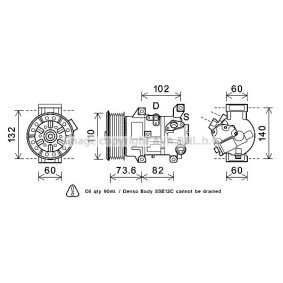 Acquista Compressore aria condizionata da PRASCO TOAK683 a buon mercato per soli 591,44 €