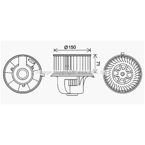Achetez des Moteur électrique, pulseur d'air d'habitacle PRASCO VN8406 à prix pour 100,45 €