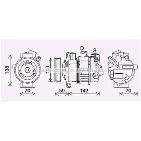Acquista Compressore aria condizionata da PRASCO VNAK401 a buon mercato per soli 462,20 €