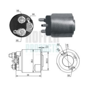 Acquista Elettromagnete motorino avviamento da HOFFER 6646203 a buon mercato per soli 34,96 €