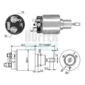 Acquista Elettromagnete motorino avviamento da HOFFER 6646243 a buon mercato per soli 47,41 €