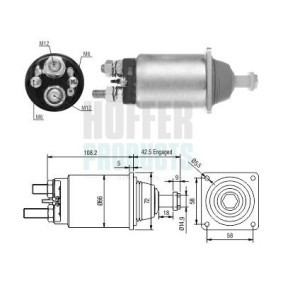 Compre Interruptor electromagnético, motor de arranque da HOFFER 6646252 a um preço baixo por 82,72 €