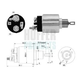 Comprar Solenoide de arranque de HOFFER 6646306 a bajo precio de 54,43 €