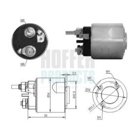 Magnetschalter, Anlasser von HOFFER 6646310