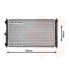 Kjøp Radiator, motorkjøling av VAN WEZEL 58002095 til den lave prisen 1111,56 NOK