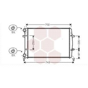Kjøp Radiator, motorkjøling av VAN WEZEL 58002272 til den lave prisen 1055,05 NOK