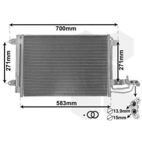 Achetez des Condenseur, climatisation VAN WEZEL 58005209 à prix pour 126,08 €