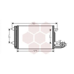 Achetez des Condenseur, climatisation VAN WEZEL 58005269 à prix pour 214,00 €