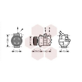 Acquista Compressore aria condizionata da VAN WEZEL 5800K220 a buon mercato per soli 603,92 €
