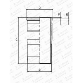 Achetez des Chemise de cylindre GOETZE ENGINE 15-451190-00 à prix pour 85,80 €