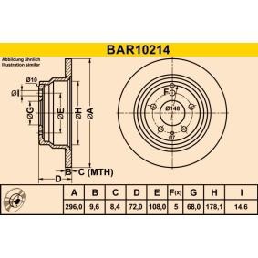 Bremsscheibe von Barum günstig für 33,76 €