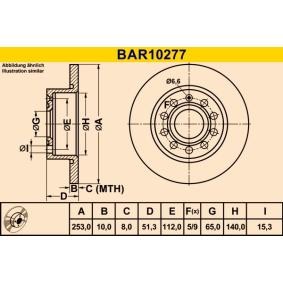Bremsscheibe von Barum günstig für 26,74 €