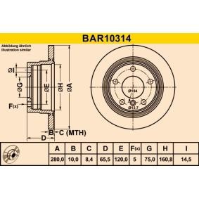 Bremsscheibe von Barum günstig für 32,52 €
