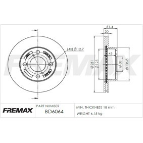 Bremsscheibe BD-6064