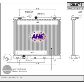 Comprar Radiador, refrigeración del motor de AHE 129.071 a bajo precio de 174,56 €