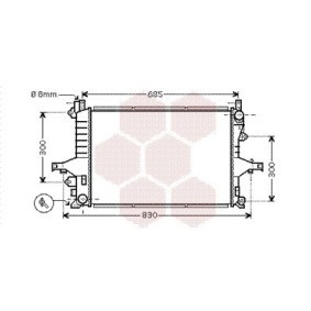Kjøp Radiator, motorkjøling av VAN WEZEL 59002116 til den lave prisen 3329,59 NOK