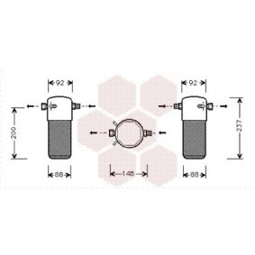 Achetez des Filtre déshydratant, climatisation VAN WEZEL 5900D100 à prix pour 41,83 €