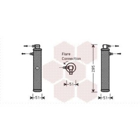 Achetez des Filtre déshydratant, climatisation VAN WEZEL 7400D050 à prix pour 48,06 €