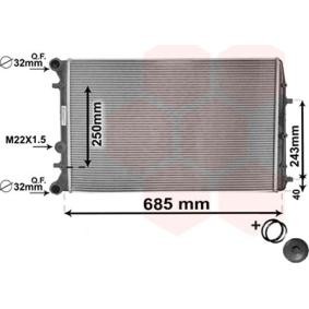 Achetez des Radiateur du moteur VAN WEZEL 76002008 à prix pour 131,66 €