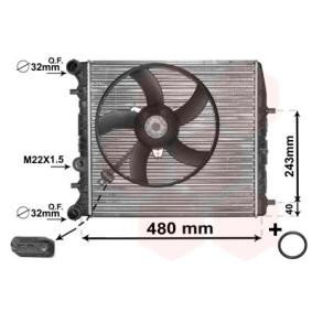 Achetez des Radiateur du moteur VAN WEZEL 76002013 à prix pour 142,51 €
