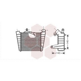 Kjøp Intercooler av VAN WEZEL 76004020 til den lave prisen 3162,90 NOK
