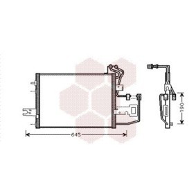 Achetez des Condenseur, climatisation VAN WEZEL 76005015 à prix pour 182,22 €