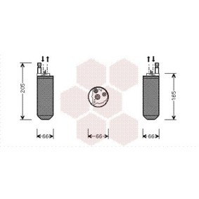 Achetez des Filtre déshydratant, climatisation VAN WEZEL 7700D029 à prix pour 48,88 €