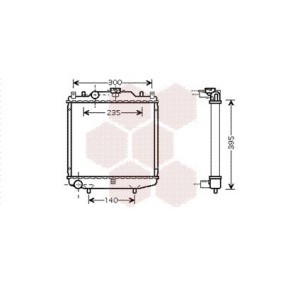 Achetez des Radiateur du moteur VAN WEZEL 81002051 à prix pour 61,39 €