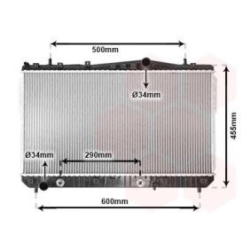 Achetez des Radiateur du moteur VAN WEZEL 81002053 à prix pour 154,91 €