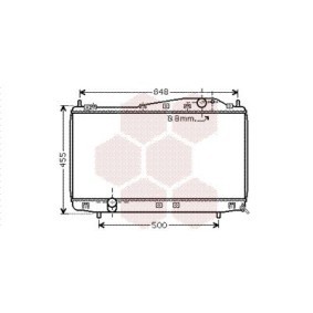 Achetez des Radiateur du moteur VAN WEZEL 81002054 à prix pour 168,82 €