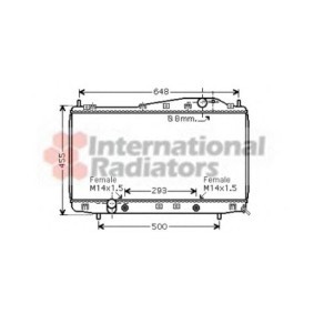 Achetez des Radiateur du moteur VAN WEZEL 81002055 à prix pour 140,56 €