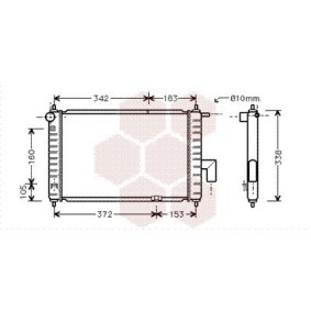 Achetez des Radiateur du moteur VAN WEZEL 81002072 à prix pour 104,58 €
