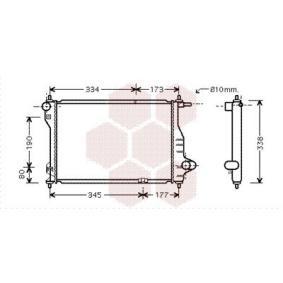Achetez des Radiateur du moteur VAN WEZEL 81002075 à prix pour 118,78 €