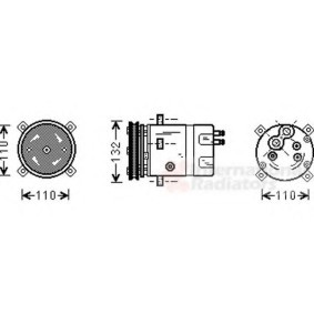 Acquista Compressore aria condizionata da VAN WEZEL 8100K019 a buon mercato per soli 539,52 €
