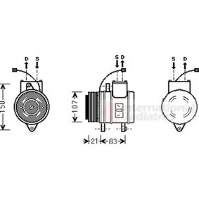 Acquista Compressore aria condizionata da VAN WEZEL 8100K041 a buon mercato per soli 545,15 €