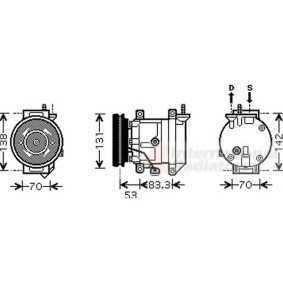 Acquista Compressore aria condizionata da VAN WEZEL 8100K080 a buon mercato per soli 510,64 €