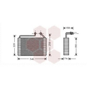 Verdampfer, Klimaanlage 8100V047