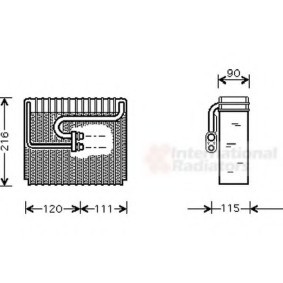 Verdampfer, Klimaanlage 8100V048