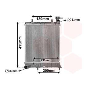 Achetez des Radiateur du moteur VAN WEZEL 82002085 à prix pour 102,35 €