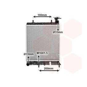 Achetez des Radiateur du moteur VAN WEZEL 82002129 à prix pour 79,72 €