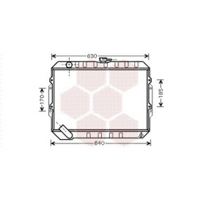 Kühler, Motorkühlung 82002133 MITSUBISHI GALLOPER von VAN WEZEL