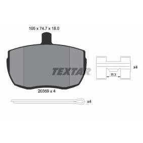 Comprar Juego de pastillas de freno de TEXTAR 2035908 a bajo precio de 87,61 €