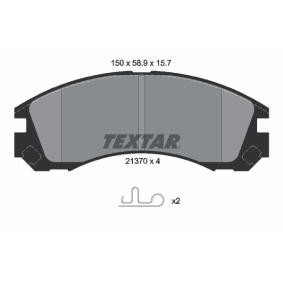 Acquista Kit pastiglie freni da TEXTAR 2137001 a buon mercato per soli 32,45 €